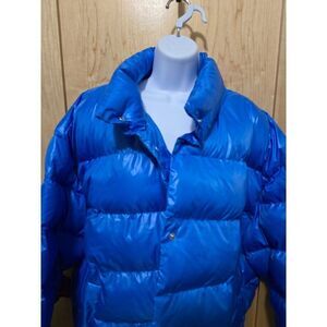 Blue Puffer Jacket By Future Collective Recycled Polyester Size L